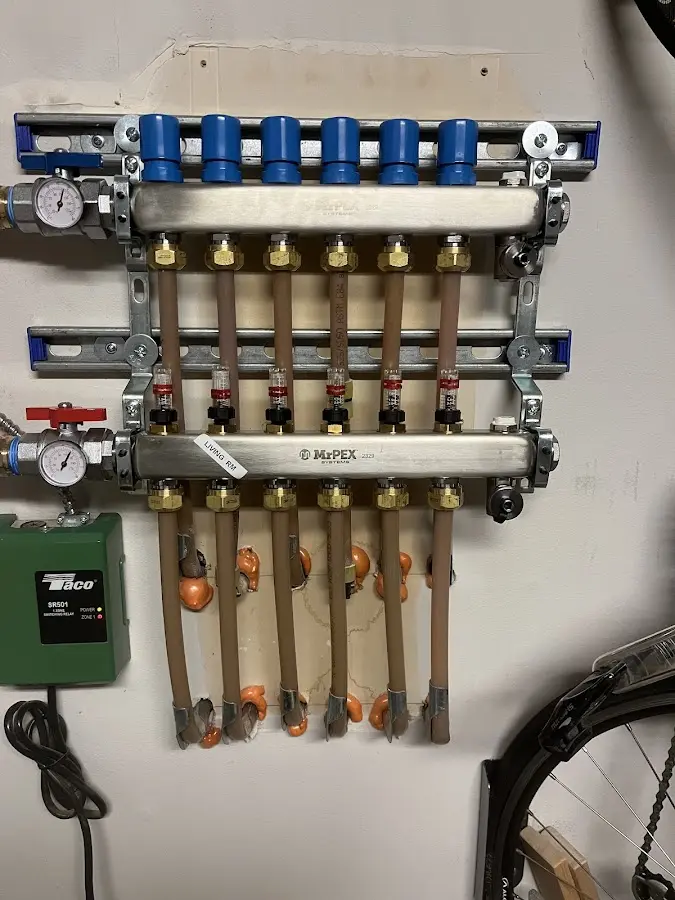 Plumber performing Gas Leak Detection at a residential property in Lady Lake